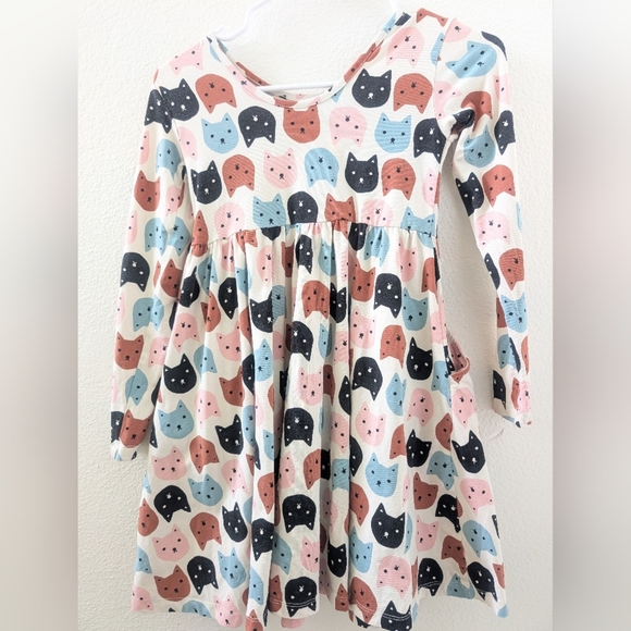 Hanna Andersson Celebration Skater Dress Copy Cats 8 Pockets - Picture 3 of 4